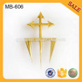 MB606 Placa de imitación de metal dorado para prendas de calidad y bolsos de mano